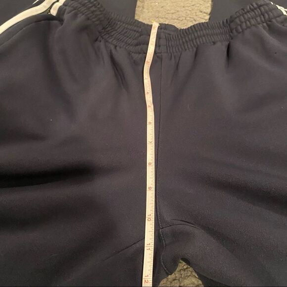 ADIDAS Navy Joggers Size Medium Size Stripes - Picture 7 of 16
